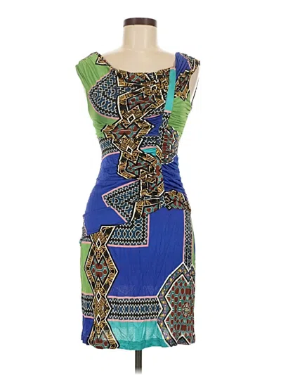 Pre-owned Etro Cocktail Dress In Blue
