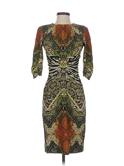 Pre-owned Etro Cocktail Dress In Brown