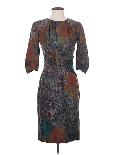 Pre-owned Etro Cocktail Dress In Brown