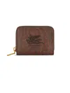 Etro Pegaso Zip-around Wallet In Brown