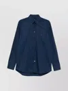 Etro Collared Shirt Button-up Long Sleeves In Blue
