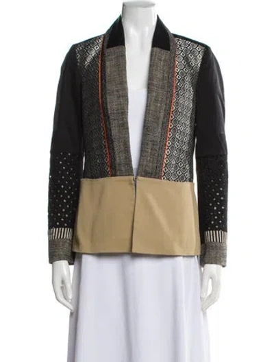 Pre-owned Etro Colorblock Pattern Evening Jacket In Multi