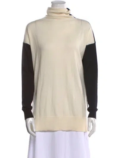 Pre-owned Etro Colorblock Pattern Turtleneck Sweater