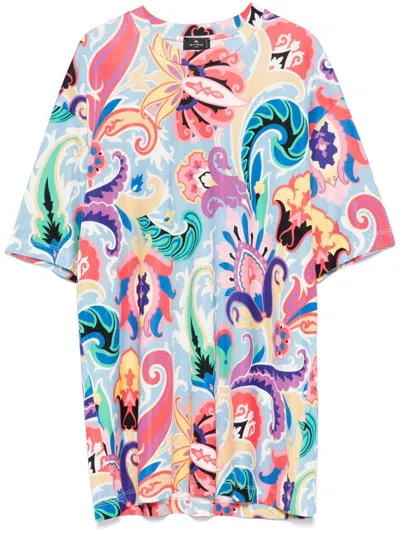 Etro Paisley-print T-shirt In Multi