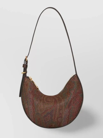 Etro Small  Essential Hobo Shoulder Bag In Brown