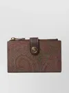 Etro Compact Paisley Print Wallets & Cardholders