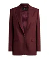Etro Cool Wool Jacquard Jacket In Brown