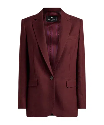 ETRO COOL WOOL JACQUARD JACKET