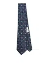 Etro Patterned Tie In Blue