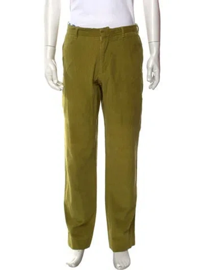 Pre-owned Etro Corduroy Pants In Green