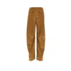 Etro Corduroy Straight Leg Pants In Brown