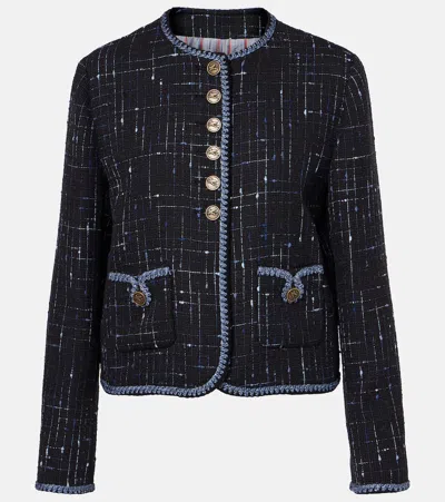 ETRO COTTON AND LINEN-BLEND TWEED JACKET