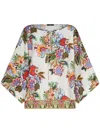 Etro Tie-detailed Floral-print Cotton And Silk-blend Voile Blouse