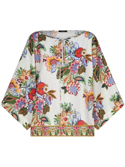 ETRO ETRO COTTON AND SILK BLEND TOP