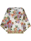 Etro Tie-detailed Floral-print Cotton And Silk-blend Voile Blouse