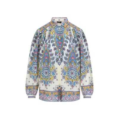 ETRO ETRO COTTON AND SILK BLOUSE