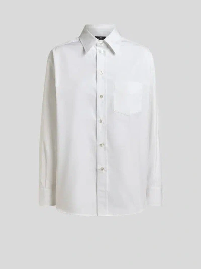 Etro Paisley-print Shirt In White