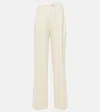 Etro Cotton And Wool Straight Pants In White