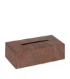 Etro Cotton-blend And Leather Arnica Tissue Box In Brown