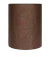Etro Cotton-blend And Leather Arnica Waste Bin In Red