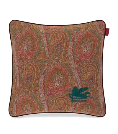 Etro Cotton-blend And Suede Arnica Cushion