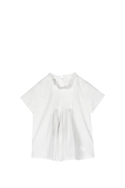 Etro Kids' Cotton Blouse In White