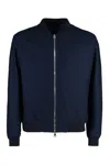 Etro Embroidered Logo Bomber Jacket In Blue