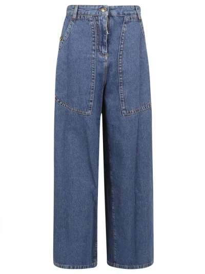 Etro Cotton Denim Jeans In Blue