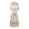 ETRO ETRO COTTON DRESS WITH FLORAL PRINT BALANCE