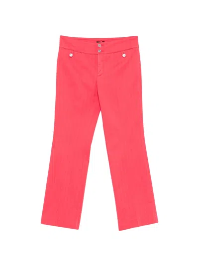 Etro Cotton Elastane Pants In Pink
