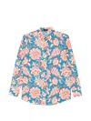 Etro Cotton Elastane Shirt In Blue