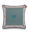 Etro Cotton Embroidered Boyd Cushion In Green