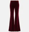 Etro Red Pants With Elastic Waistband In Brown