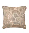 Etro Cotton Giano Double-sided Cushion In Gold