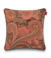 Etro Cotton Giano Double-sided Cushion In Multi