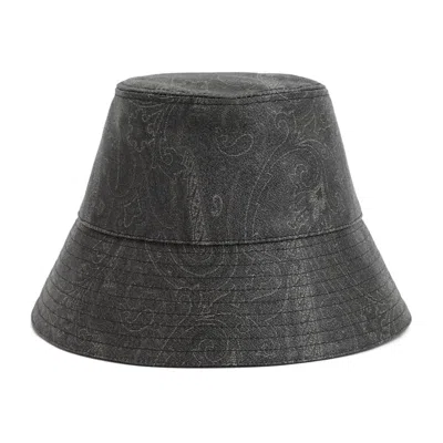 Etro Cotton Hat In Grey
