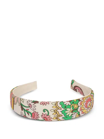 Etro Kids' Cotton Headband In White
