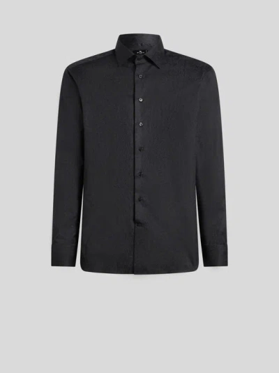 Etro Jacquard Button-up Shirt In Animal Print