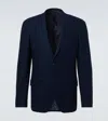 Etro Cotton Jersey Blazer In Blue