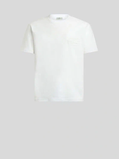 Etro Pegaso-logo T-shirt In White