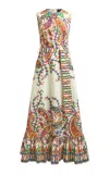 Etro Floral Paisley-print Cotton Maxi Dress