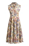 Etro Cotton Midi Shirt Dress In Multi