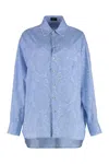 Etro Women's Cotton Overshirt In Blue