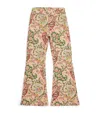 Etro Girl's Paisley-print Bootcut Trousers