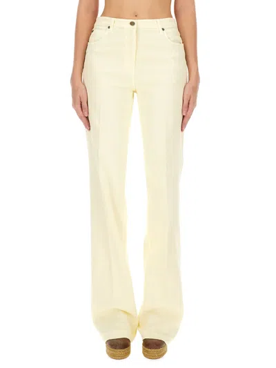 Etro Cotton Pants In White