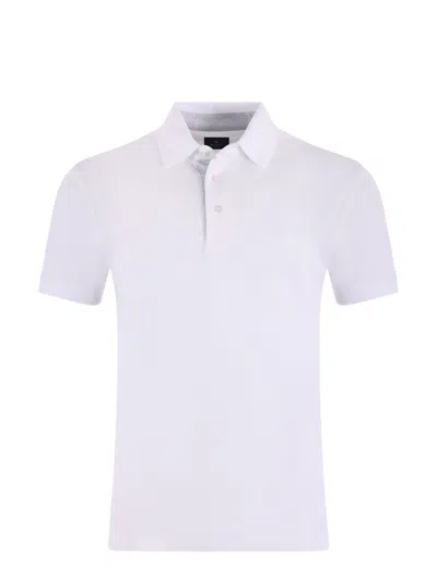 Etro Men Pegaso-embroidered Polo Shirt In White