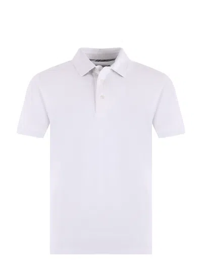 Etro Men Pegaso-embroidered Polo Shirt In White