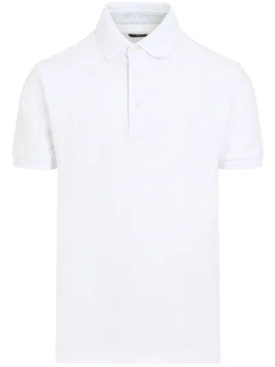 Etro Men Pegaso-embroidered Polo Shirt In White