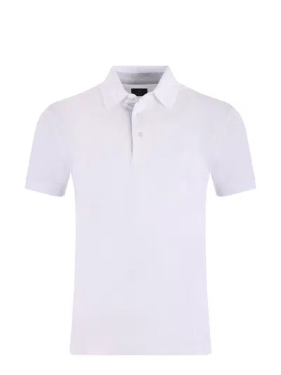 Etro Men Pegaso-embroidered Polo Shirt In White