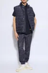 Etro Down Jacket Vest In Navy Blue
